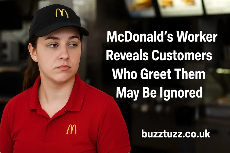 McDonald’s Worker Reveals Customers Who Greet Them May Be Ignored