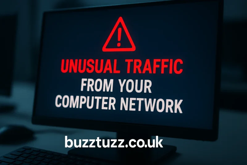 Unusual Traffic from Your Computer Network